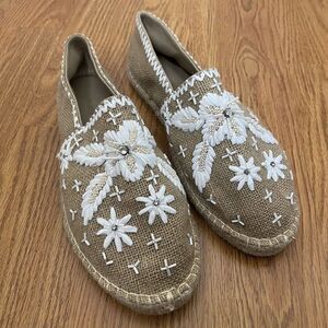 Antik Batik for Johnny Was Tori Tan Espadrilles Beaded Size 41 US 11